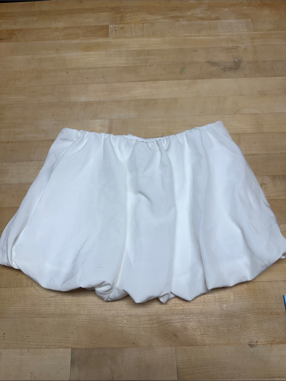 Altar'd State White Bubble Mini Skirt